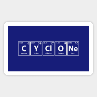 Cyclone (C-Y-Cl-O-Ne) Periodic Elements Spelling Magnet